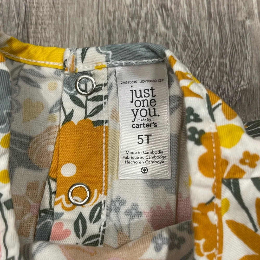 Carter’s Girls Floral Blouse Shirt 5t J26